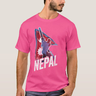 Nepal Cricket Jersey 2024 Nepali Flag Supporter Cr T-Shirt