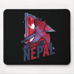 Nepal Cricket Jersey Nepali Flag Supporter Cricket Mouse Mat