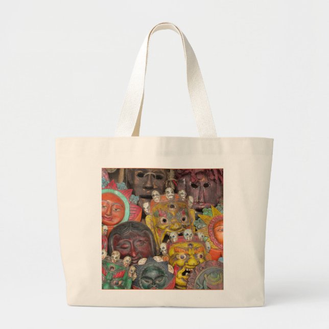Nepal Deity Mask Tote (Front)