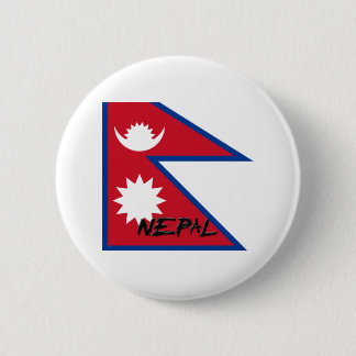 Nepal Flag 6 Cm Round Badge