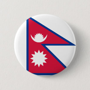 Nepal Flag 6 Cm Round Badge