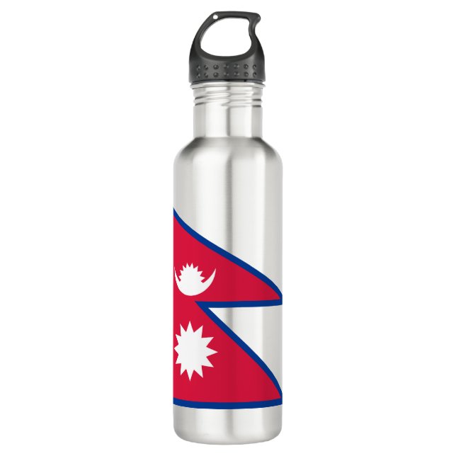 Nepal Flag 710 Ml Water Bottle (Front)