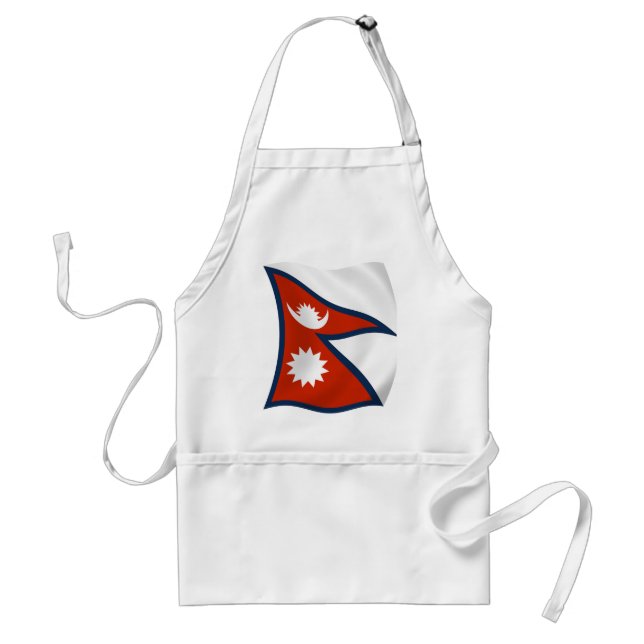 Nepal Flag Apron (Front)