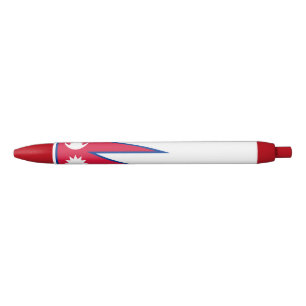 Nepal Flag Blue Ink Pen