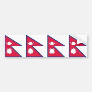 Nepal Flag Bumper Sticker