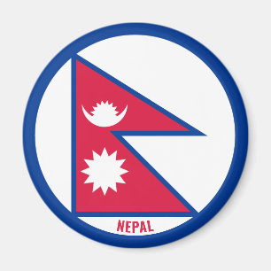 Nepal Flag Charming Patriotic Magnet