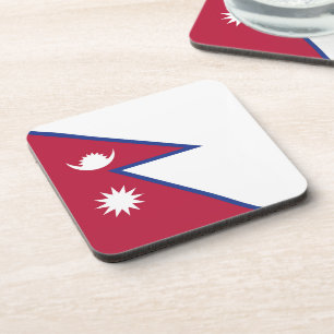 Nepal flag coaster
