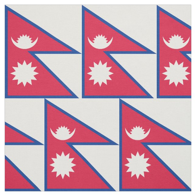 Nepal Flag Fabric (Swatch)