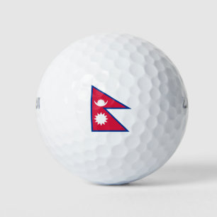 Nepal Flag Golf Balls