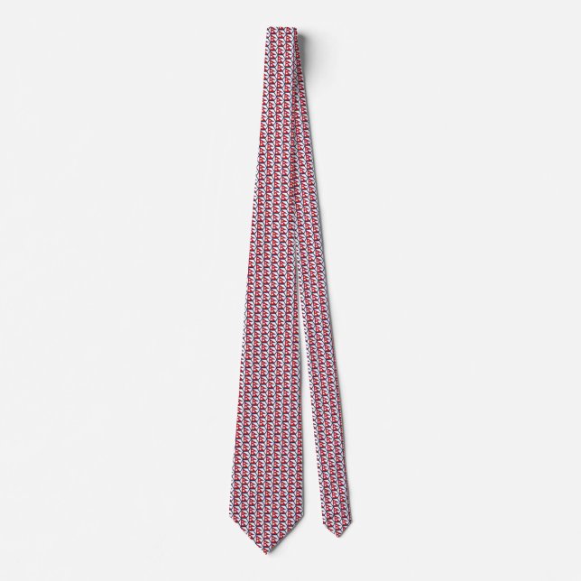 Nepal Flag Honeycomb Tie (Front)