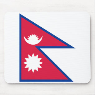 Nepal Flag Mouse Mat