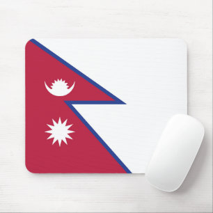 Nepal flag mouse mat