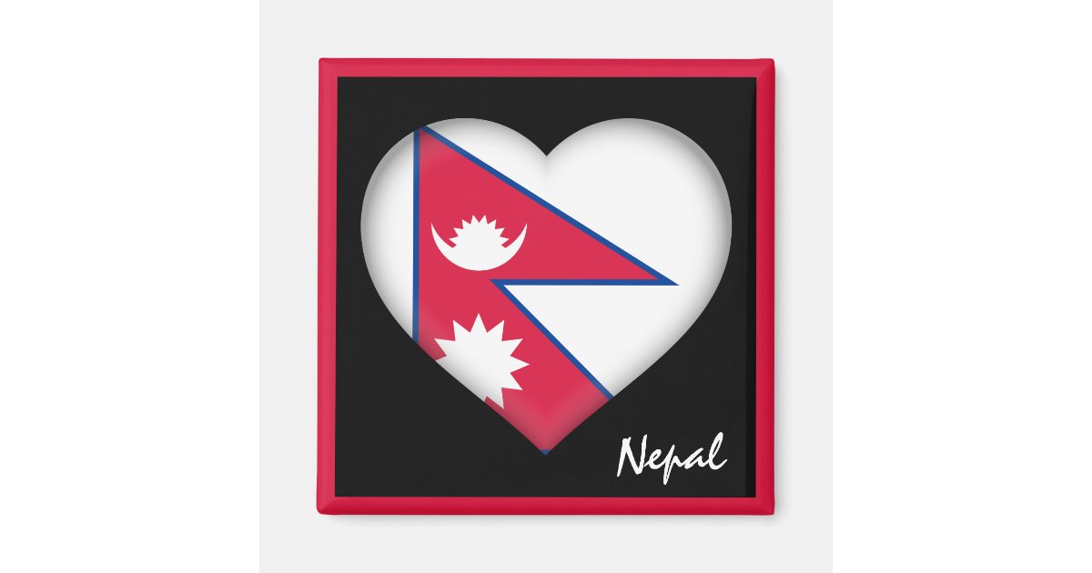 Nepal flag & Nepalese holiday Nepal travel /sports Magnet ...