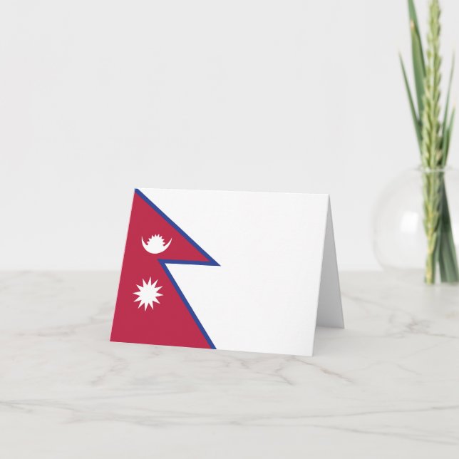 Nepal flag note card (Front)