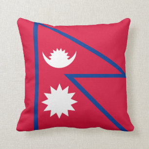 Nepal Flag pillow