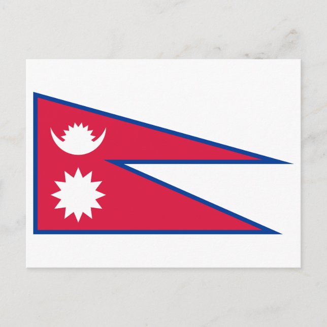 Nepal Flag Postcard (Front)