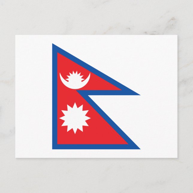 Nepal Flag Postcard (Front)