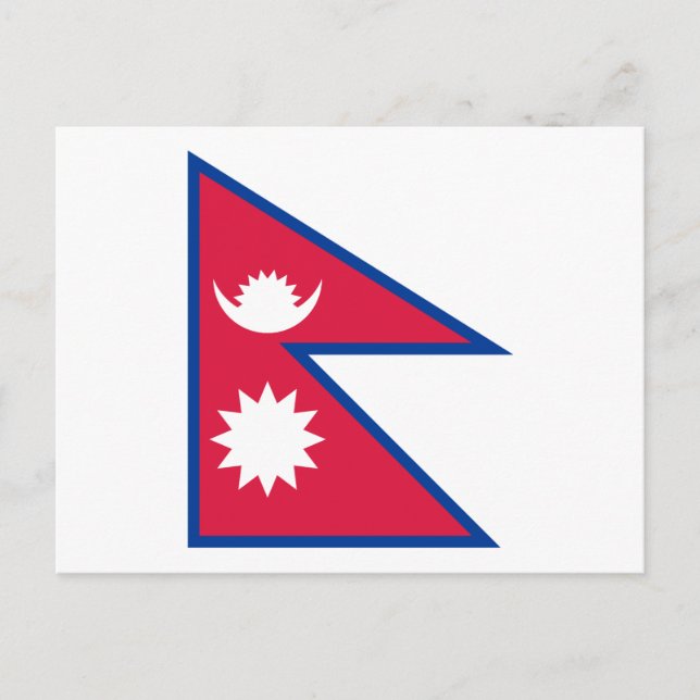 Nepal Flag Postcard (Front)
