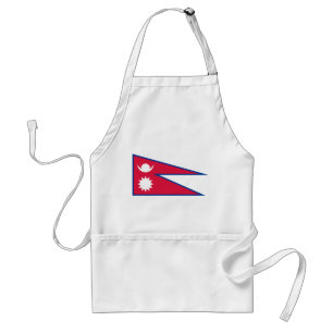 Nepal Flag Standard Apron