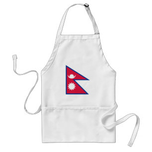 Nepal Flag Standard Apron