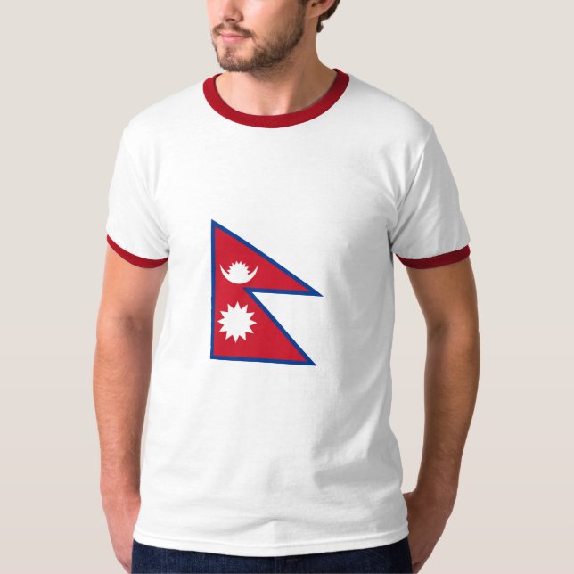 nepal flag T-Shirt (Front)