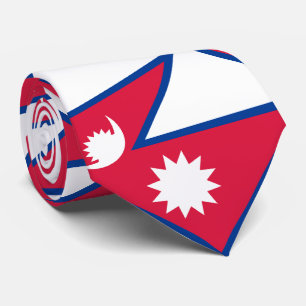 Nepal Flag Tie