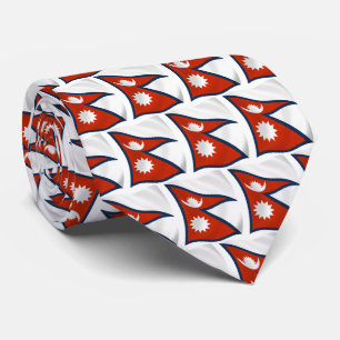 Nepal Flag Tie