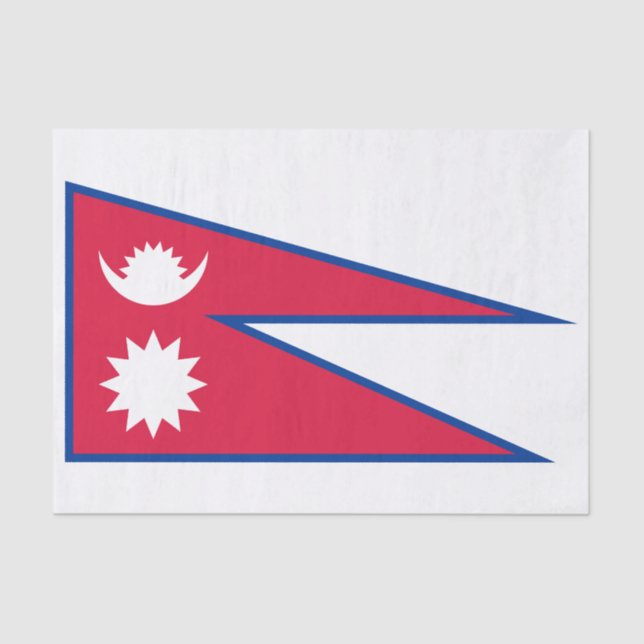 Nepal Flag Tissue Paper (Front)