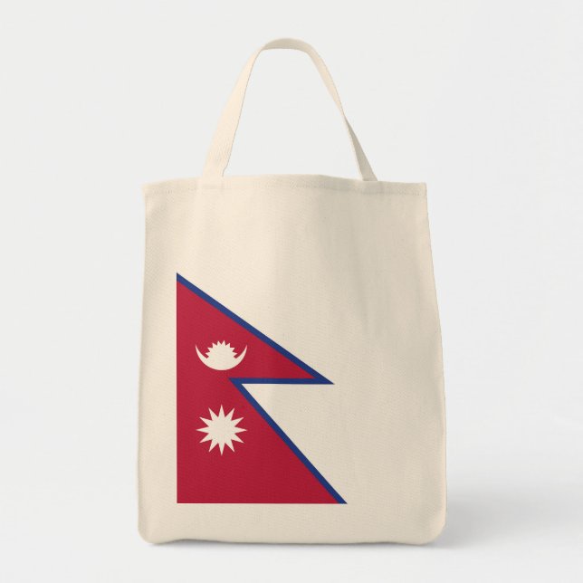 Nepal flag tote bag (Front)