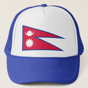Nepal Flag Trucker Hat