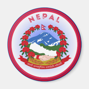 Nepal Heritage Emblem Magnet