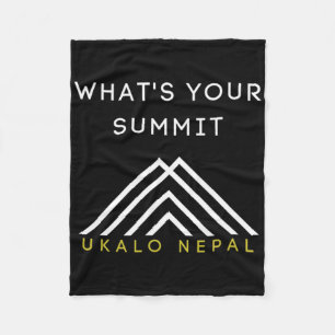 Nepal Hiking Climbing Apparel  Fleece Blanket