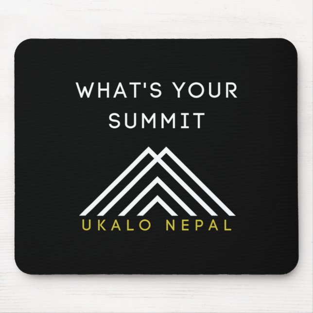 Nepal Hiking Climbing Apparel  Mouse Mat (Front)