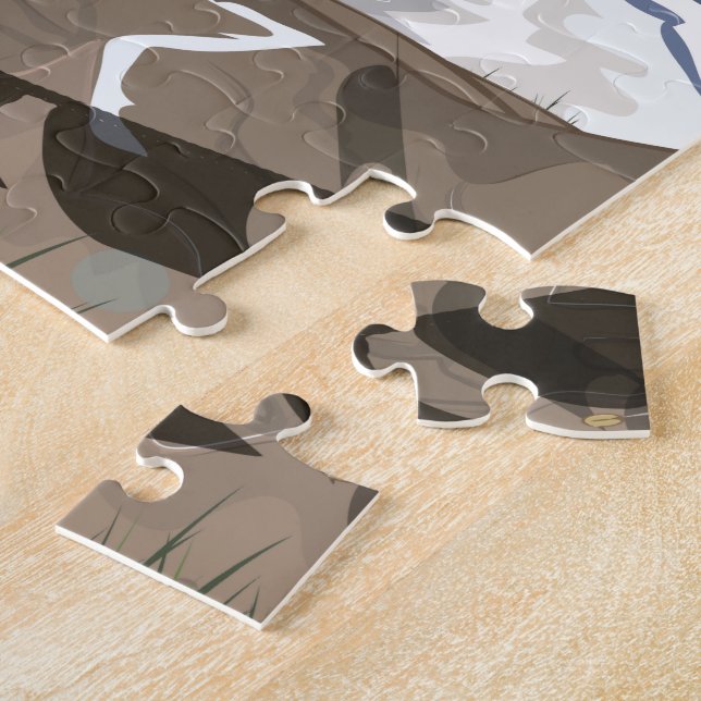 Nepal Himalayan Prayer Flags Travel poster Jigsaw Puzzle (Side)