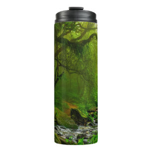 Nepal jungle with riverjungle,forest,ground,river, thermal tumbler
