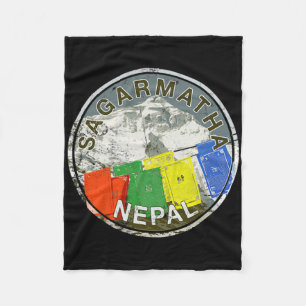 Nepal Mount Everest Sagarmatha Mountain Climbing T Fleece Blanket