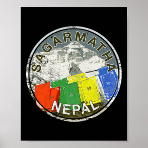 Nepal Mount Everest Sagarmatha Mountain Climbing T Poster