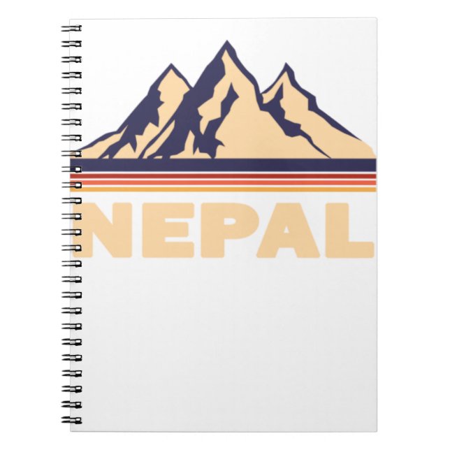 nepal mountains asia gift notebook (Front)