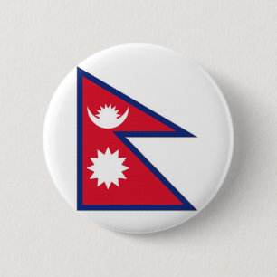Nepal National Flag 6 Cm Round Badge