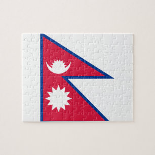 Nepal National World Flag Jigsaw Puzzle