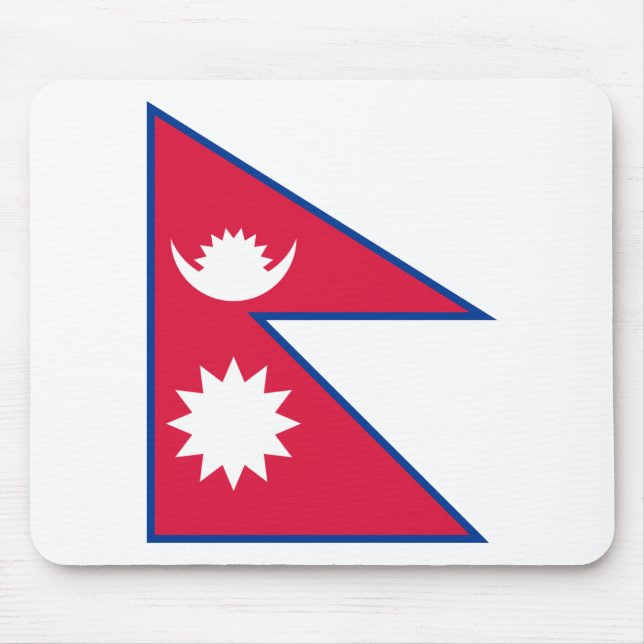 Nepal (Nepalese) Flag Mouse Mat (Front)