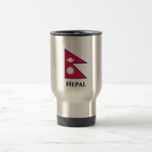 Nepal (Nepalese) Flag Travel Mug