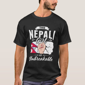 Nepal Nepali Roots Nepali Heritage Proud Nepalis F T-Shirt