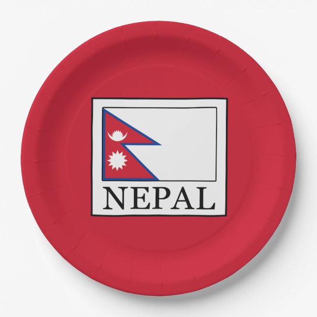 Nepal Paper Plate (Front)