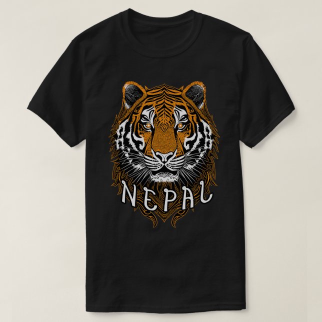 Nepal Tiger T-Shirt (Design Front)