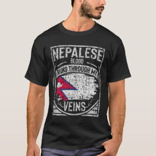 Nepalese Blood Runs Through My Veins T-Shirt