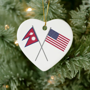 Nepali-American Ceramic Tree Decoration