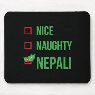 Nepali Funny Nepal Pajama Christmas Gift Mouse Mat