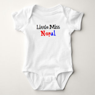 nepali little miss baby bodysuit