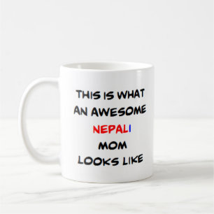 nepali mum, awesome coffee mug